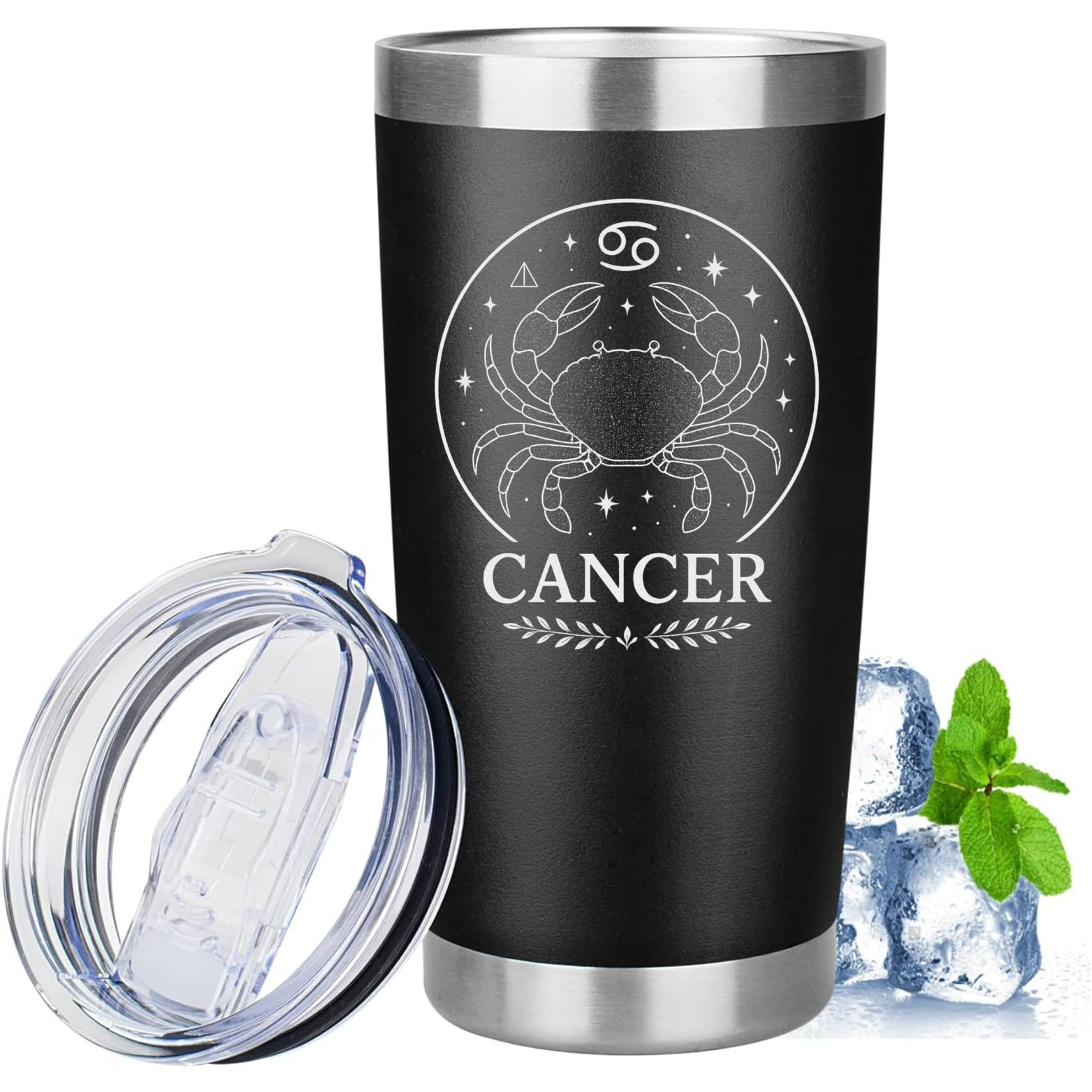 Cancer 20oz Tumbler - Black