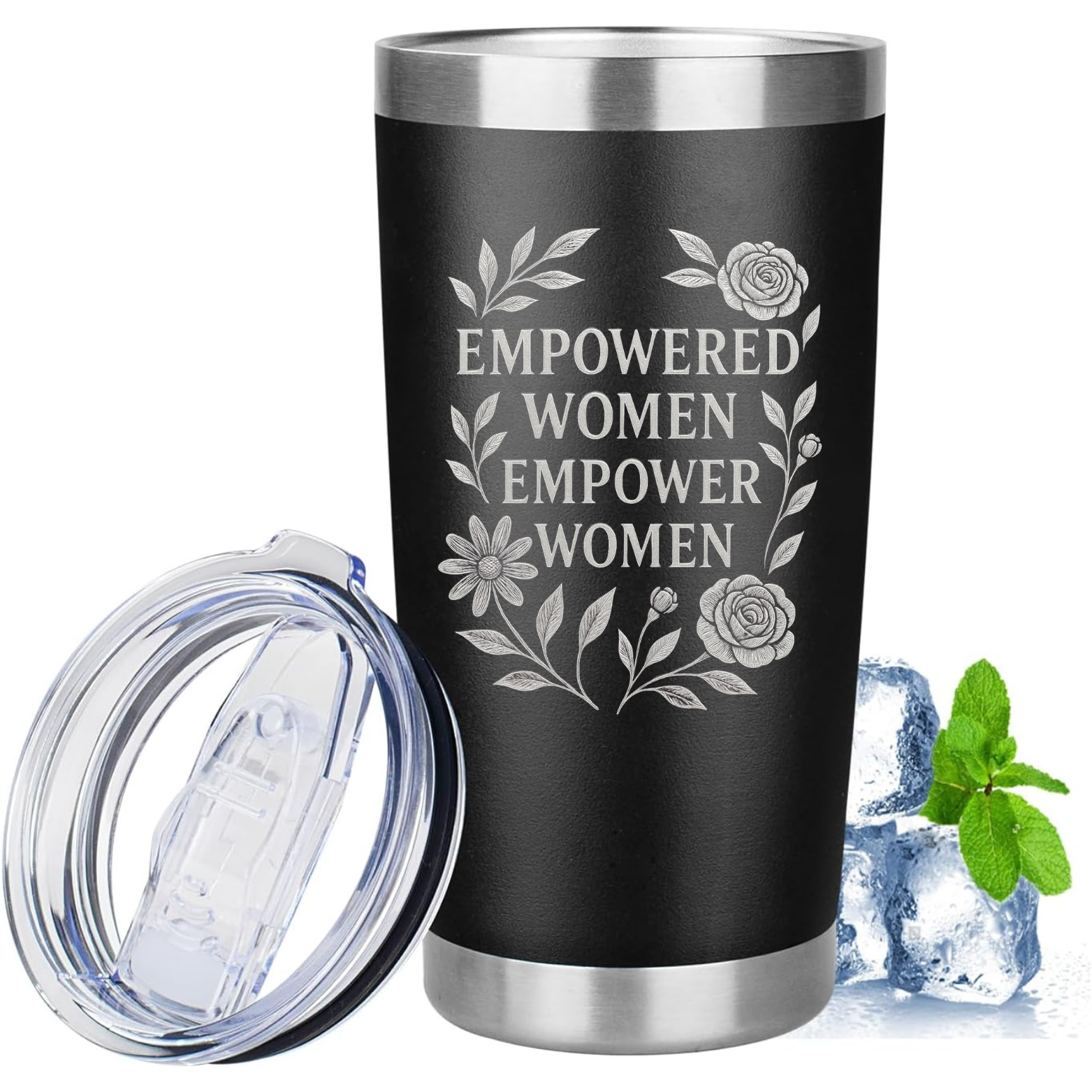 Empowered Women 20oz Tumbler - Black