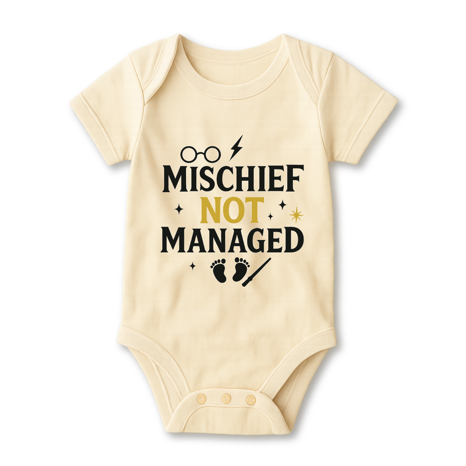 Mischief Not Managed Baby Onesie color variation 3