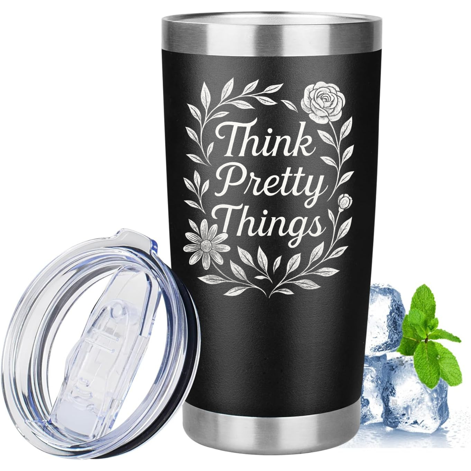 Think Pretty Things 20oz Tumbler - Black