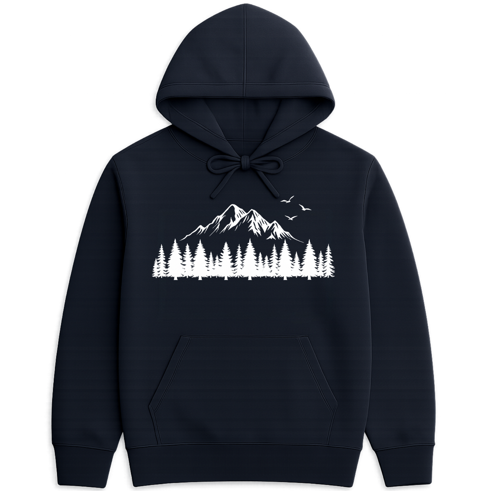 Mountain Forest Hoodie - Navy
