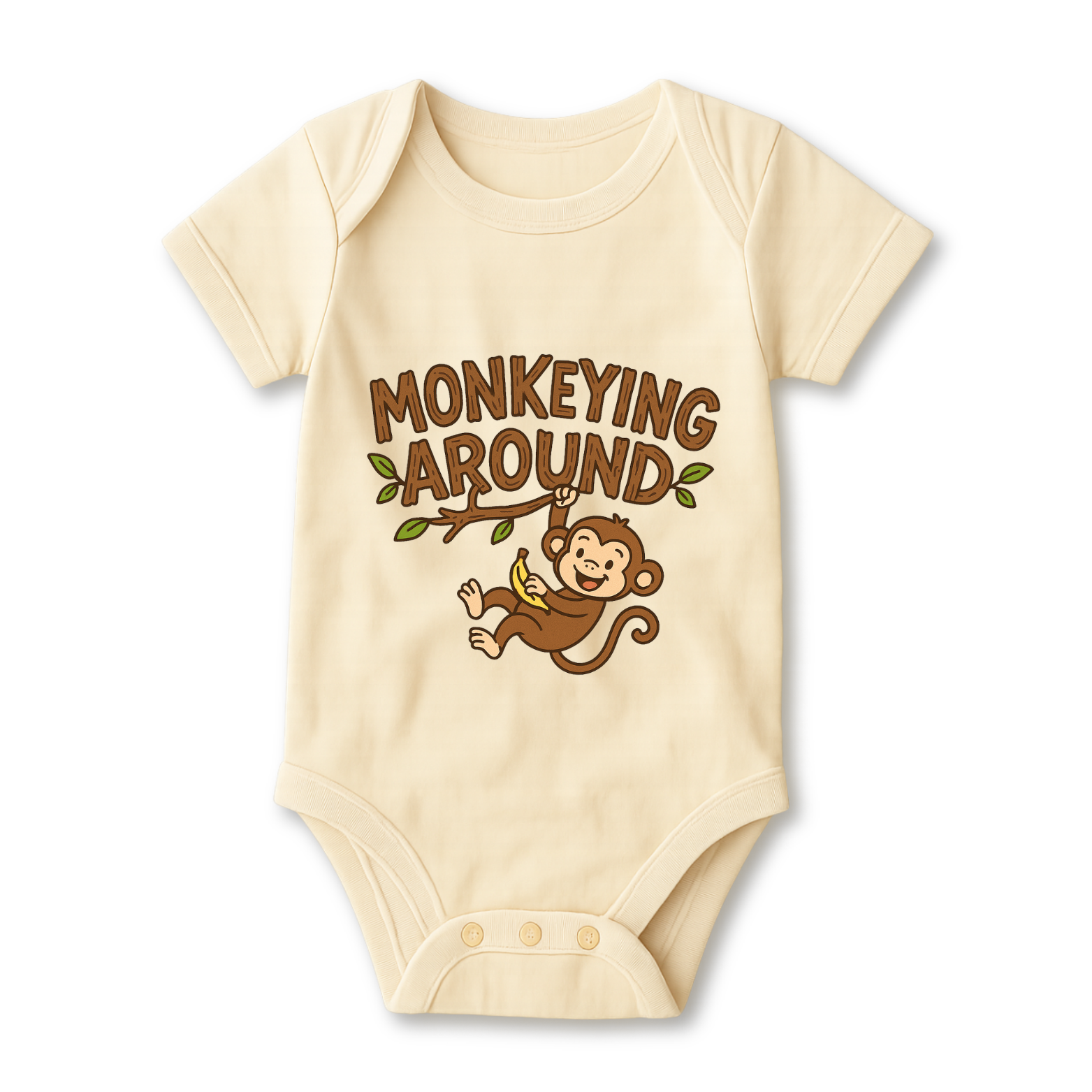 Monkeying Around Baby Onesie color variation 3