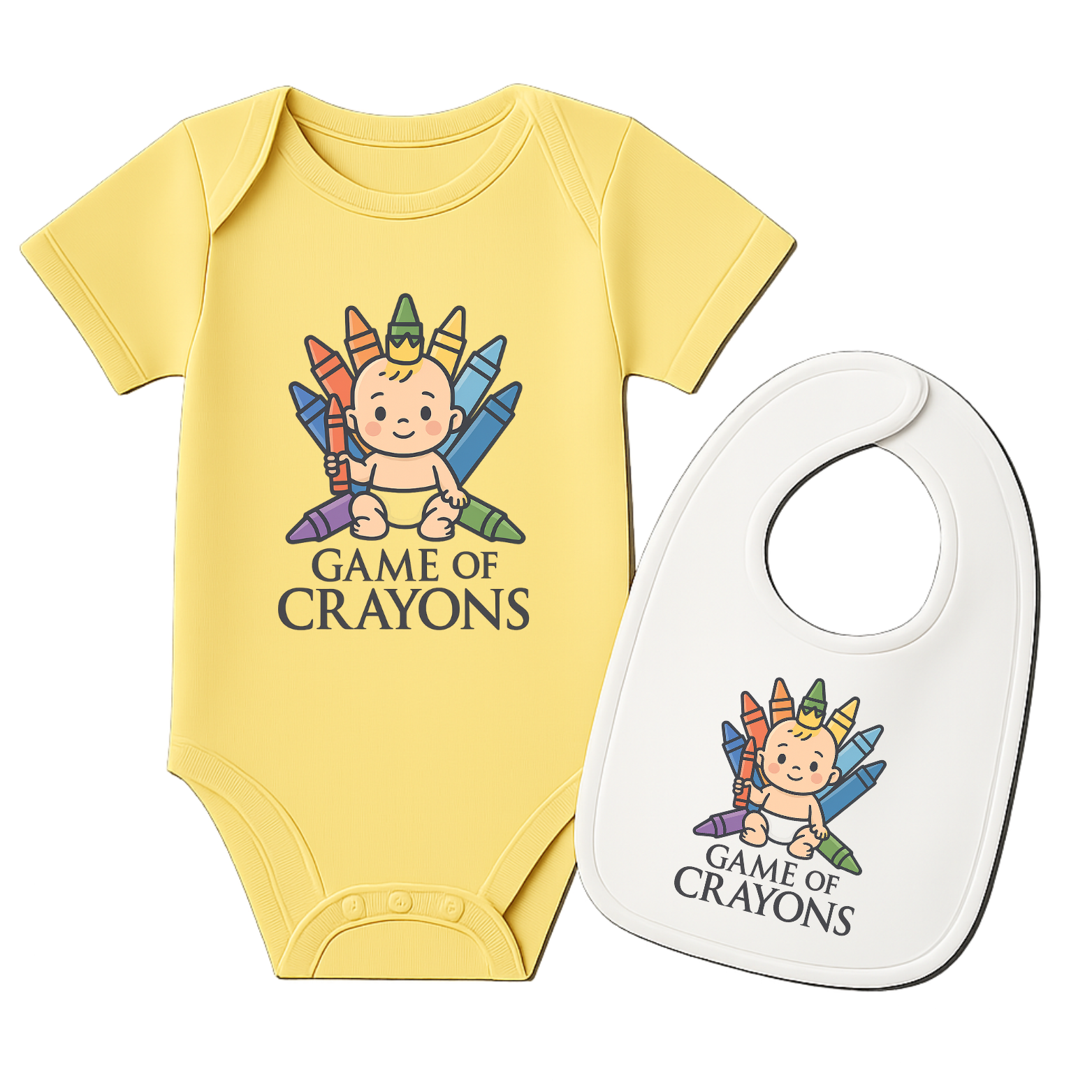Game Of Crayons Baby Onesie color variation 3