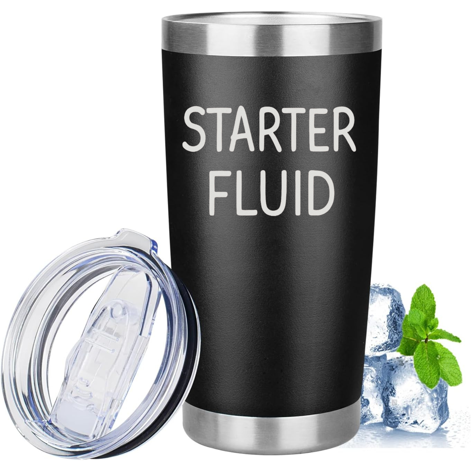 Starter Fluid 20oz Tumbler - Black