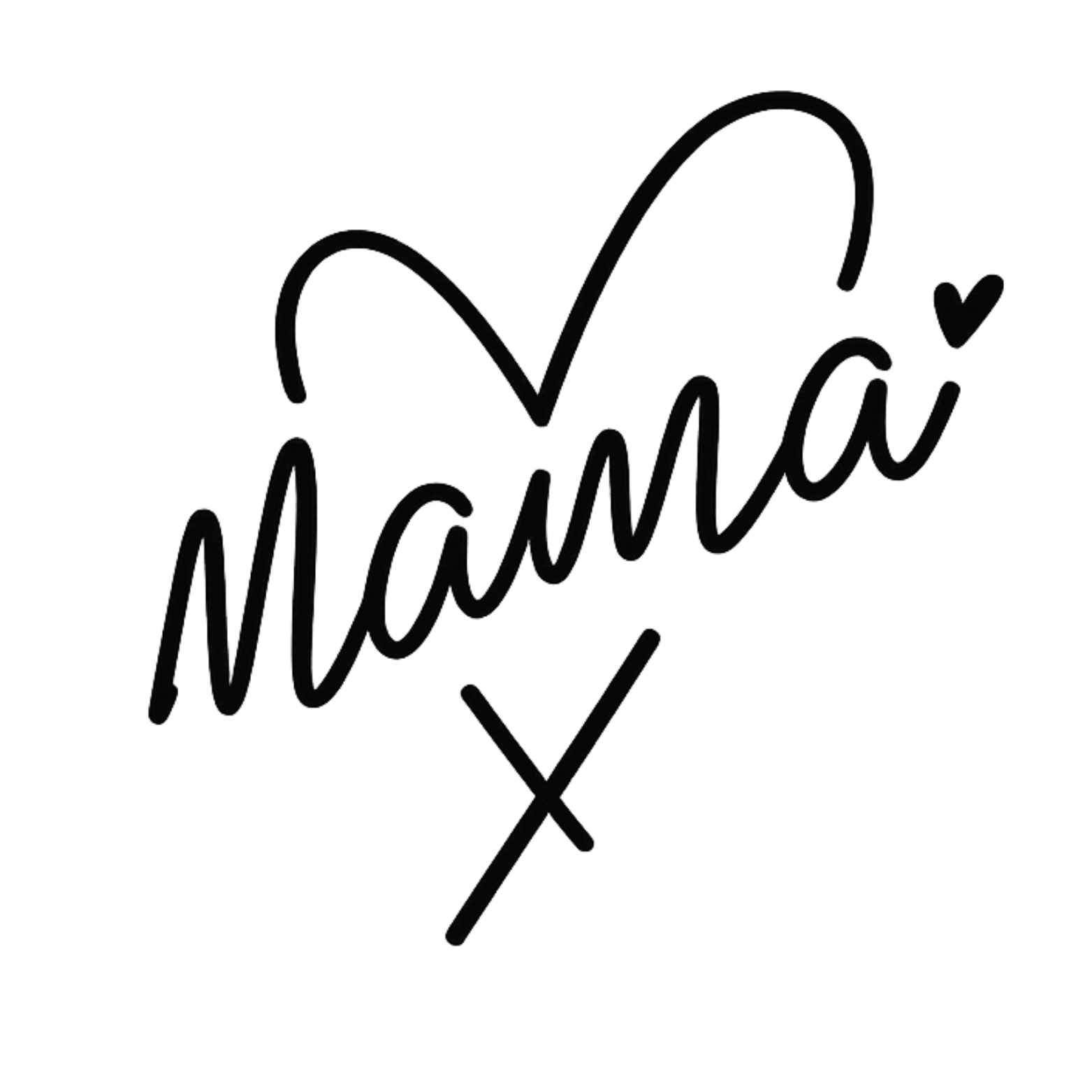 Mama Heart Crewneck Sweatshirt - White design preview