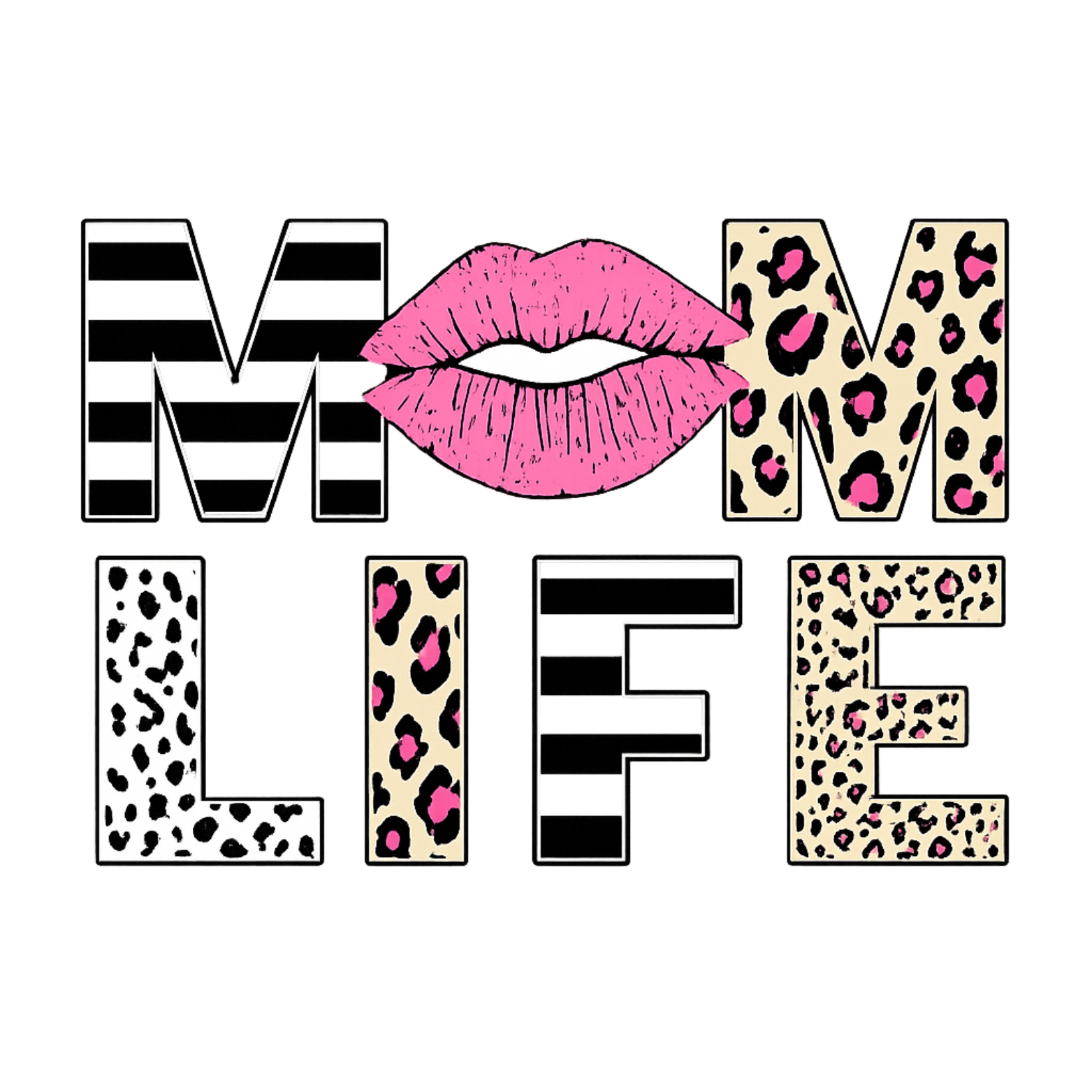 Mom Life Crewneck Sweatshirt - White design preview