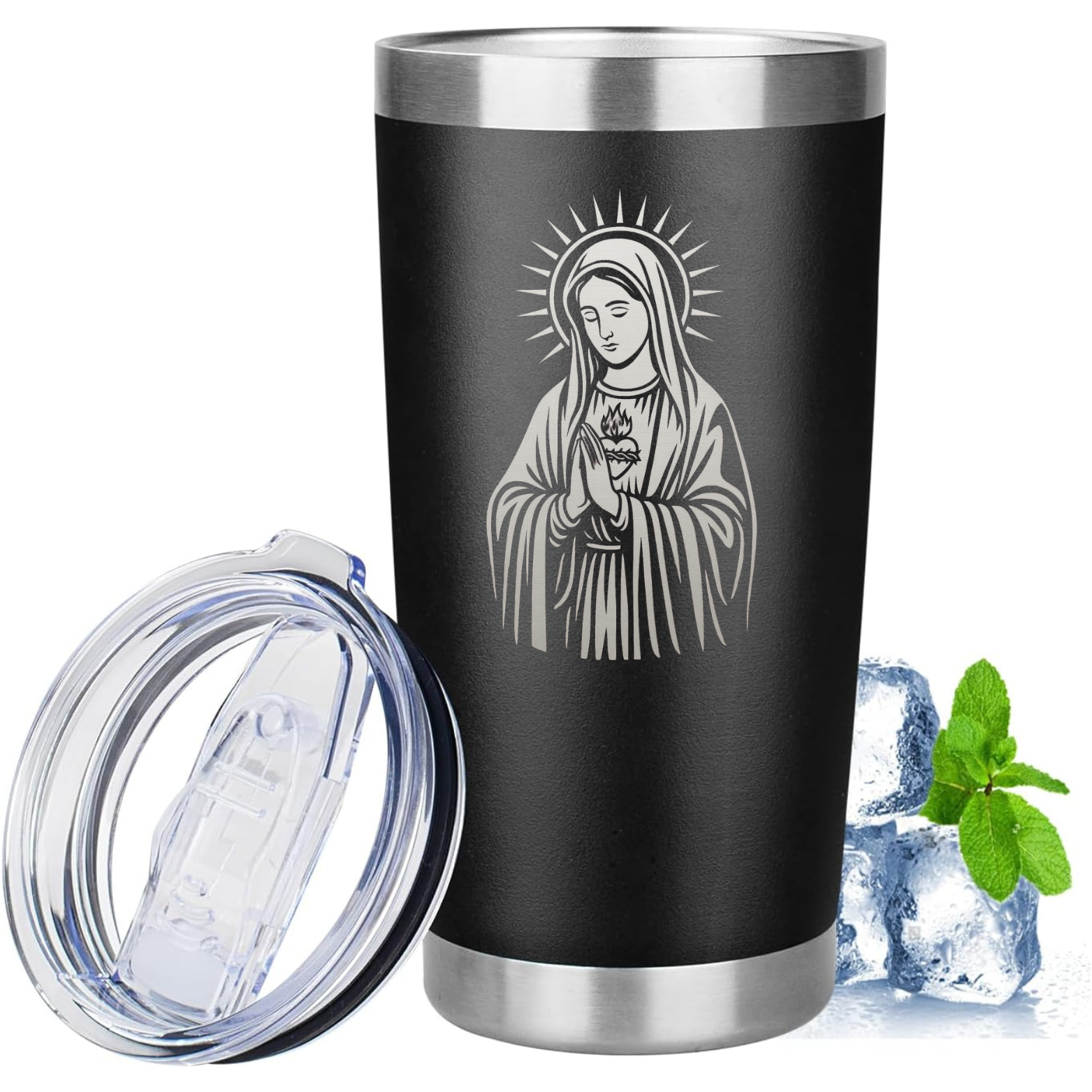 Sacred Mary 20oz Tumbler - Black