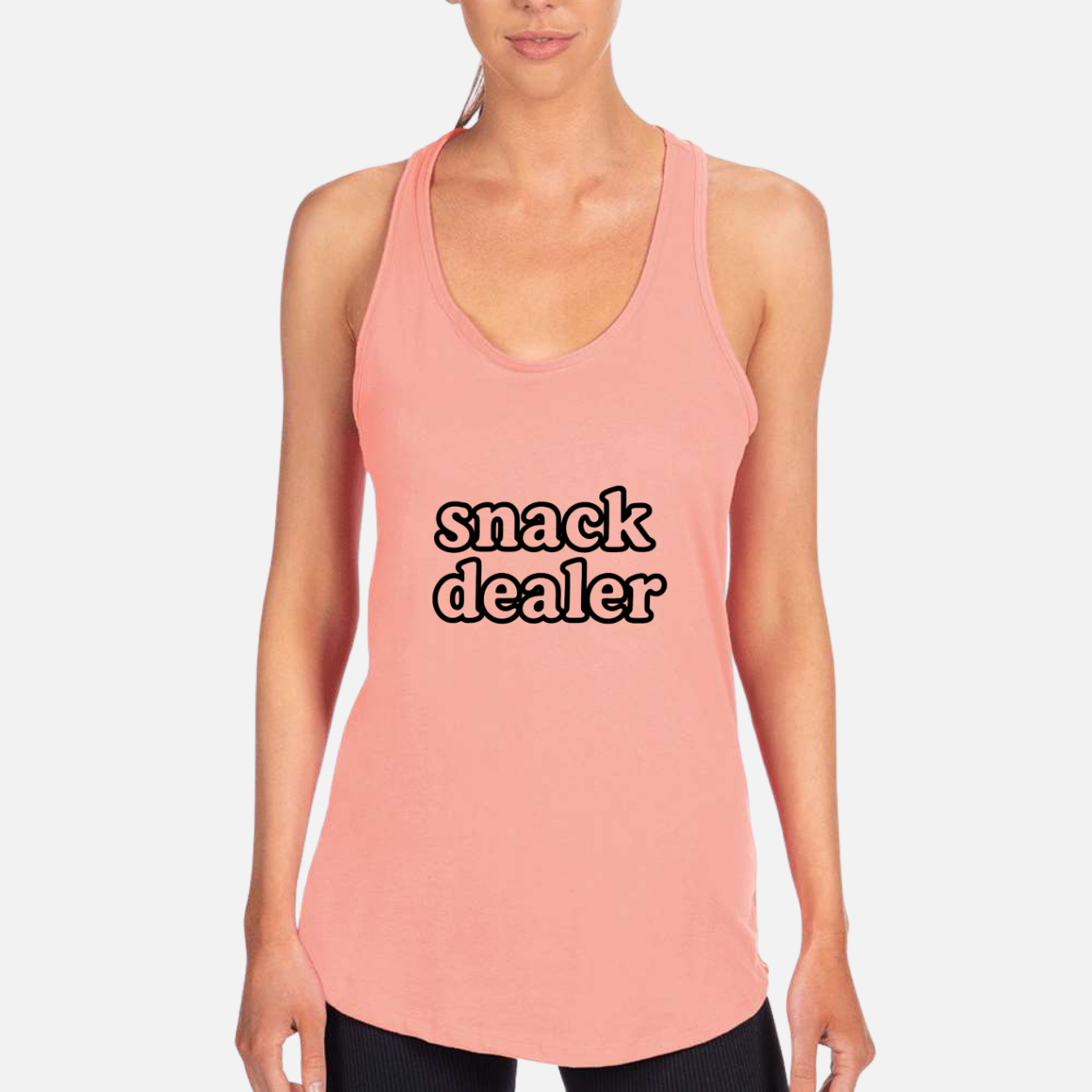 Mom Snack Dealer Women's Racerback Tank color variation 3