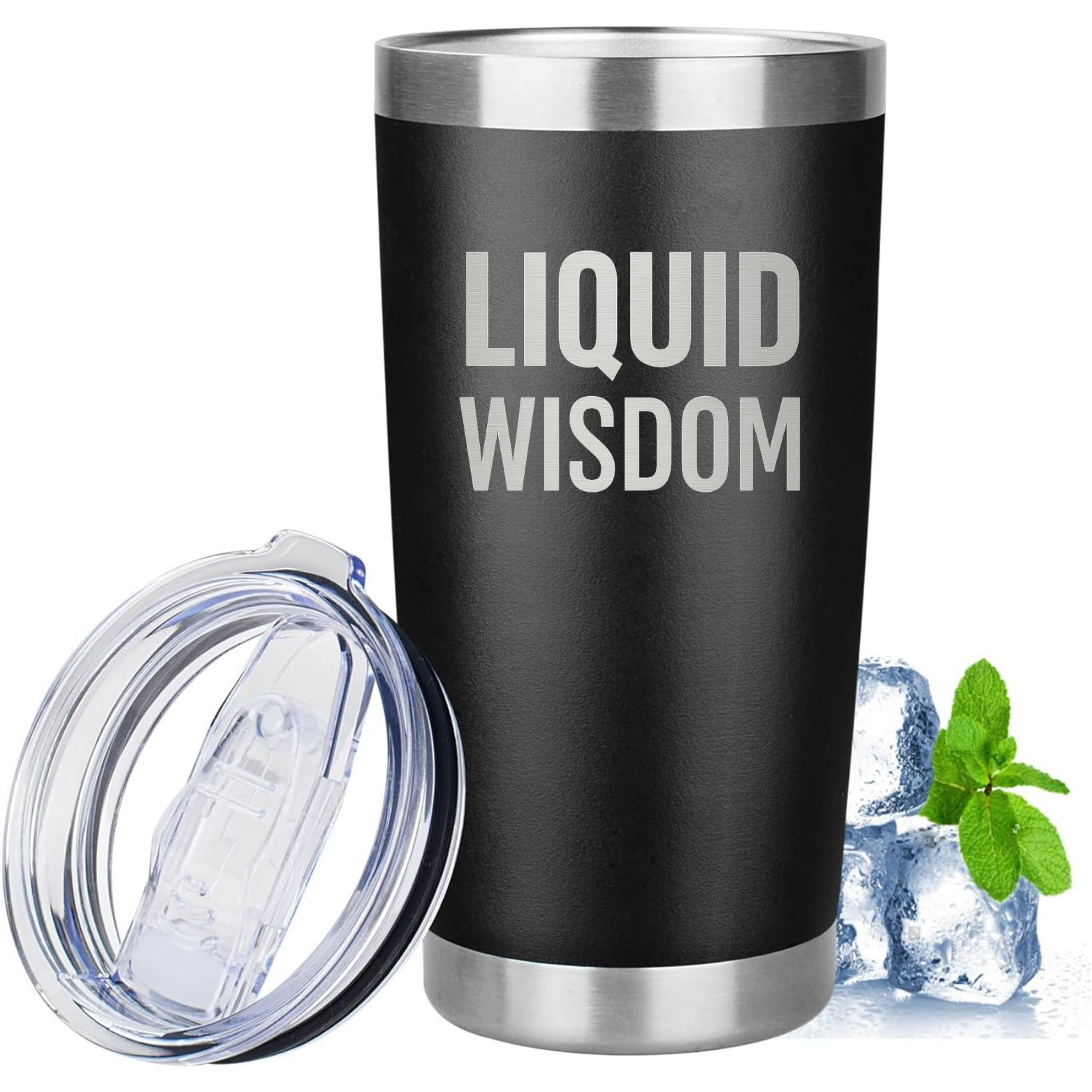 Liquid Wisdom 20oz Tumbler - Black