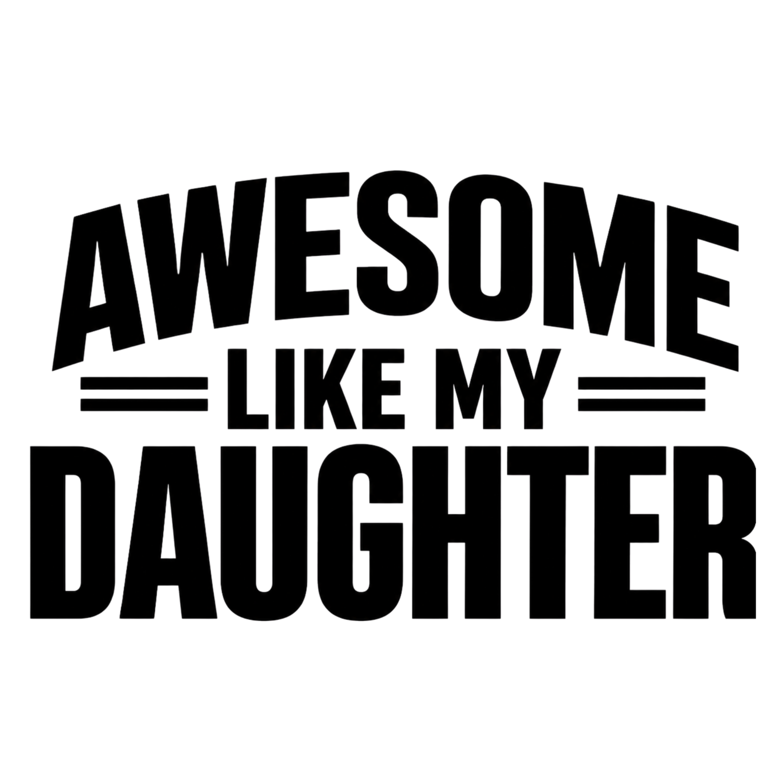 Awesome Like My Daughter Crewneck Sweatshirt - White design preview