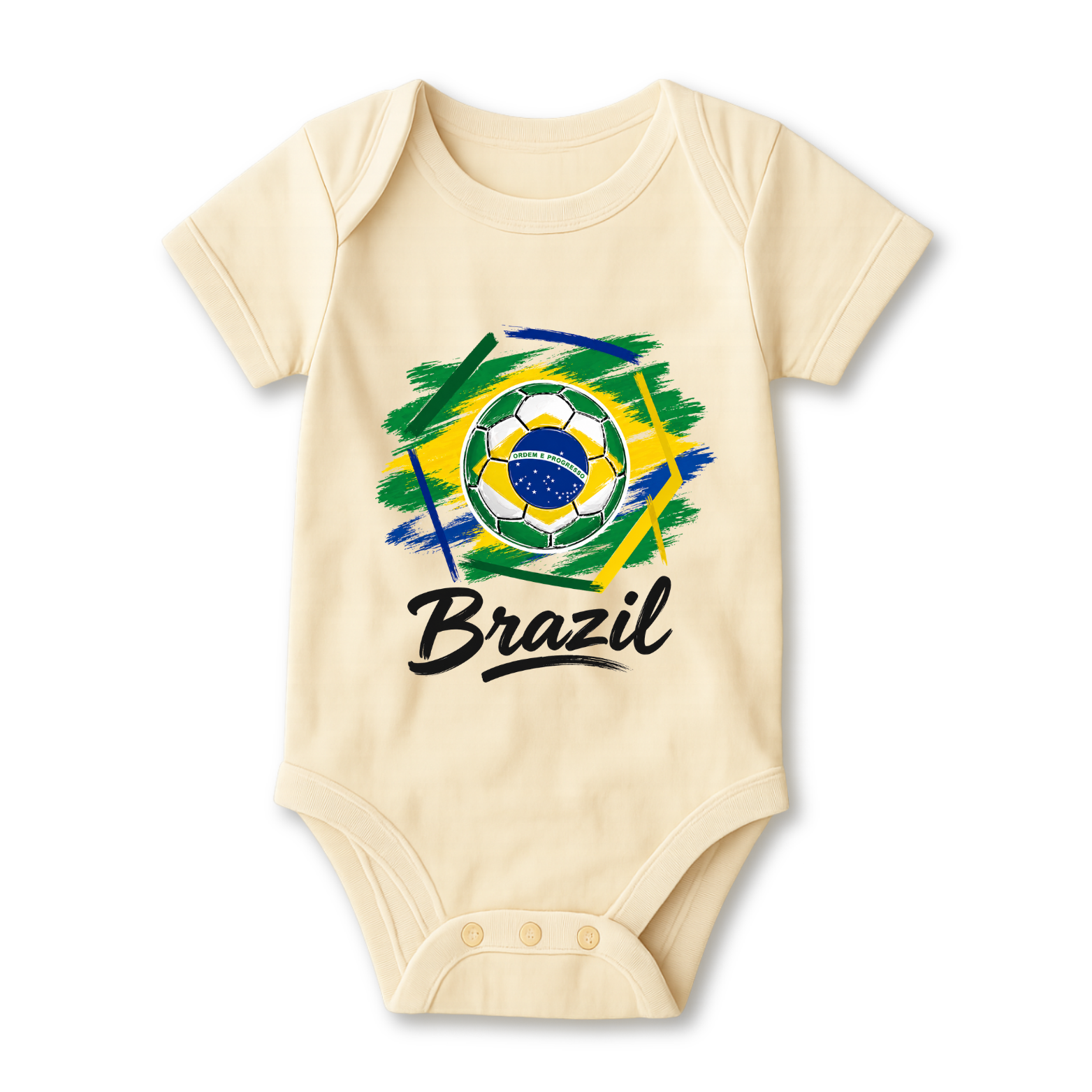 Brazil Football Baby Onesie color variation 3
