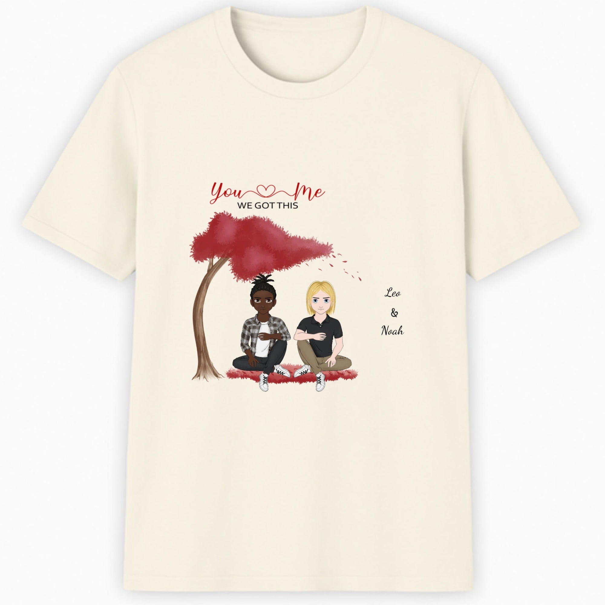 You and me we got this Classic T-Shirt hero product mockup
