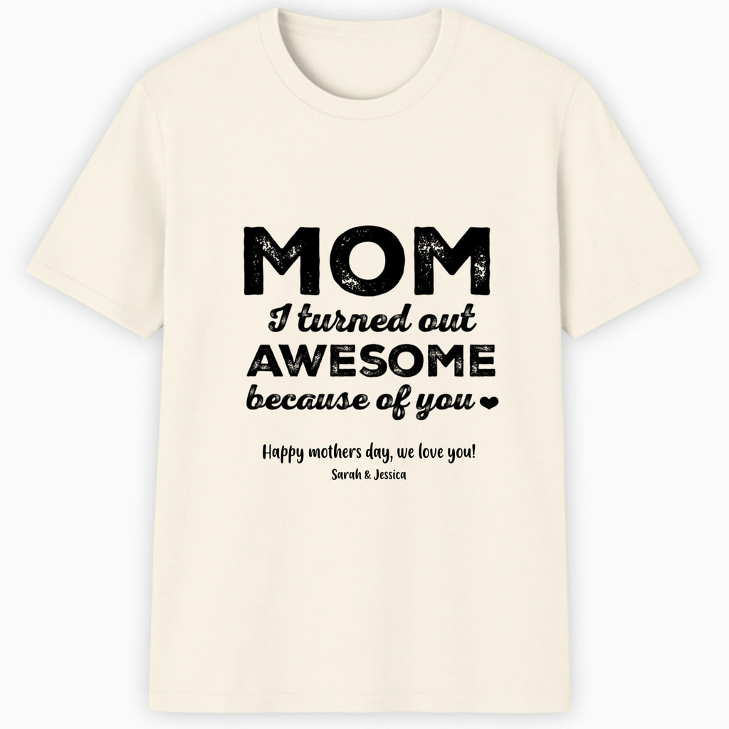 Mom, a title just above Queen Classic T-Shirt hero product mockup