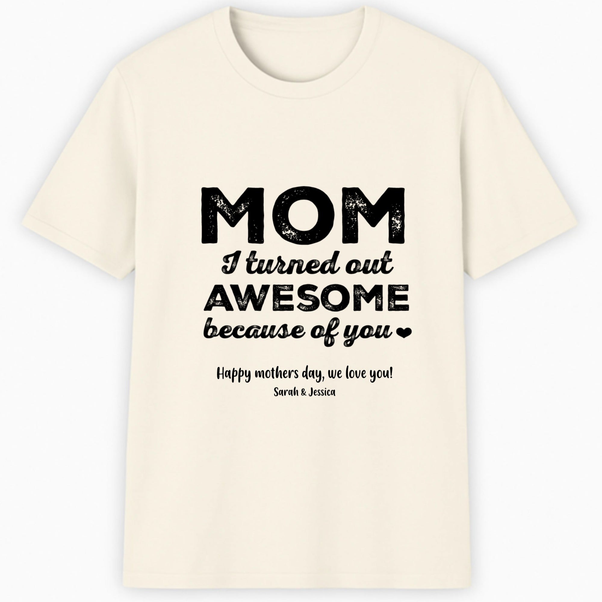 Mom, a title just above Queen Classic T-Shirt hero product mockup