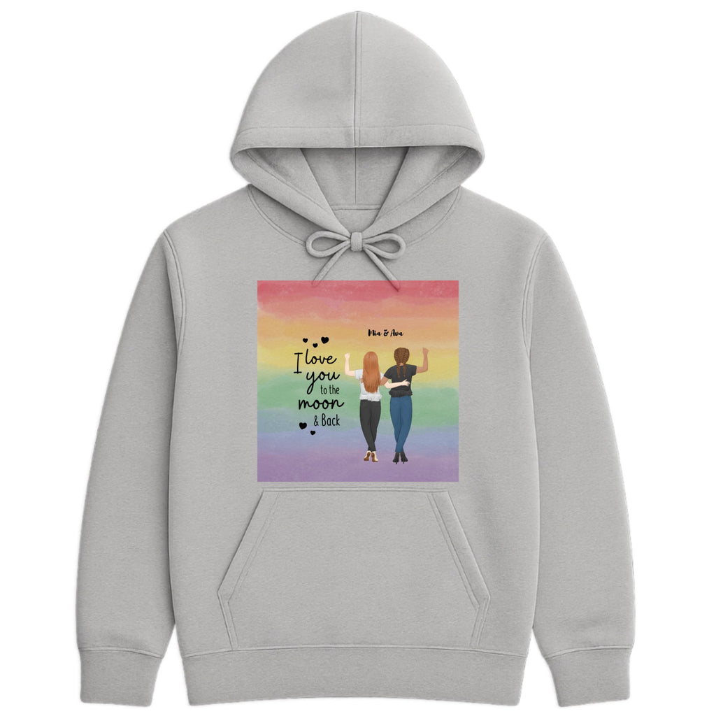 You and I Hoodie hero product mockup
