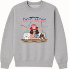 American Dog Mom Sweatshirt hero product mockup