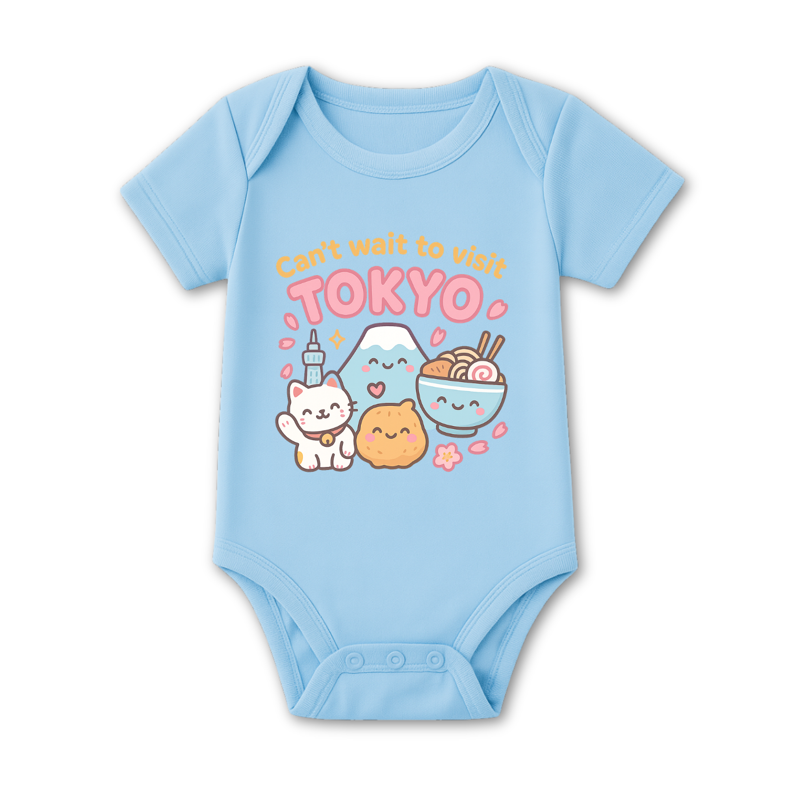 Can't Wait To Visit Tokyo Baby Onesie color variation 4