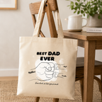 Best dad ever Tote Bag hero product mockup
