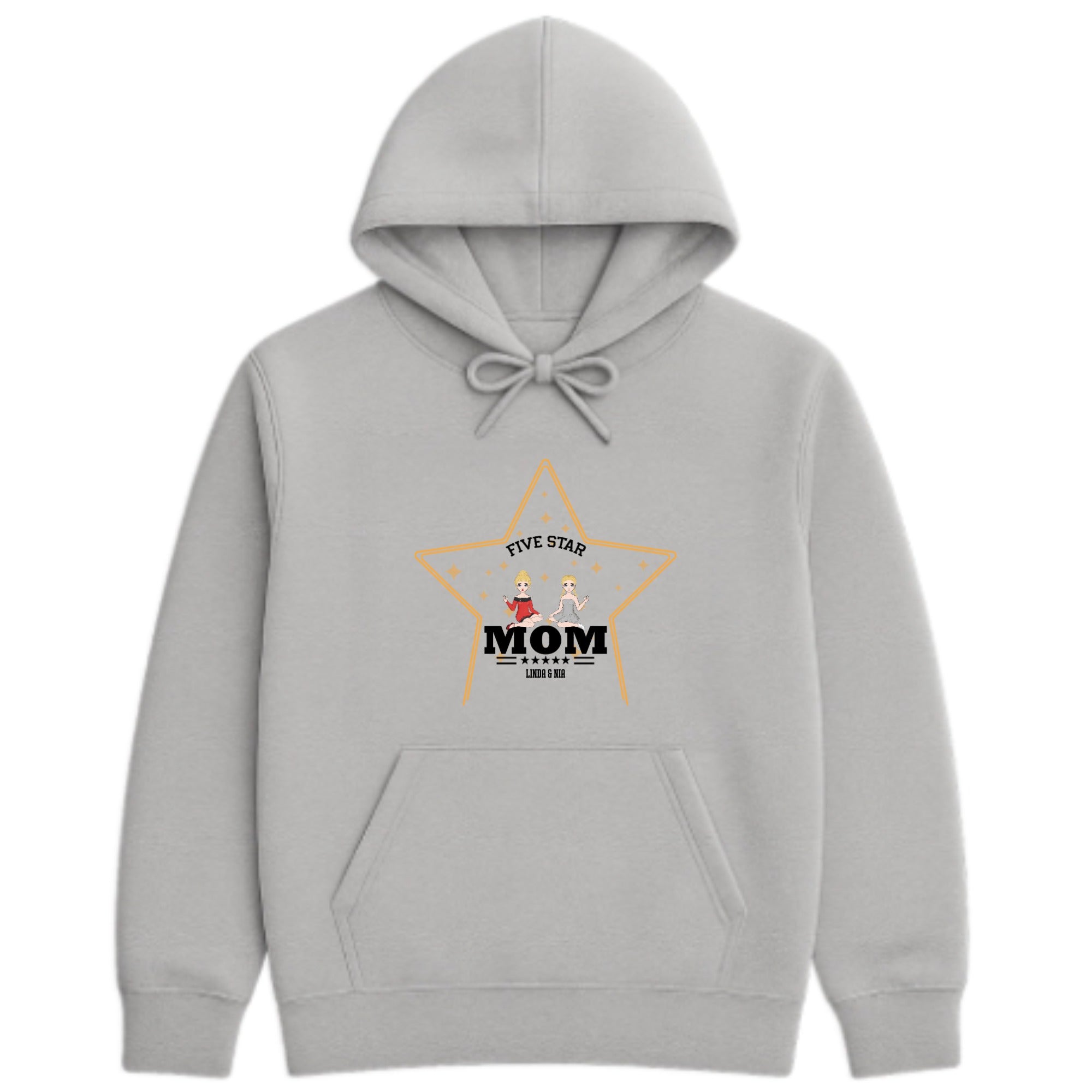 Five star mom Hoodie hero product mockup