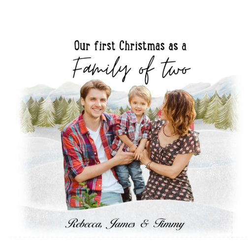 Our First Christmas as a Family Hoodie