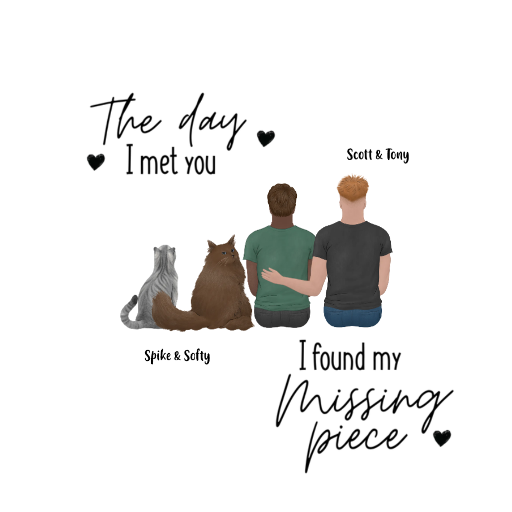 The day I met you I found my missing piece Classic T-Shirt color variation 1