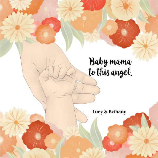 Mommy's sweet angel Hoodie alternate product view 2