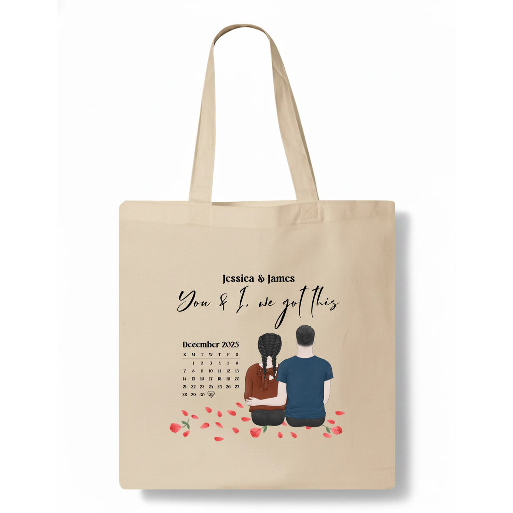 You and I, we got this Tote Bag hero product mockup