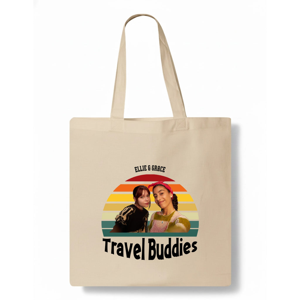 Travel Buddies Tote Bag hero product mockup