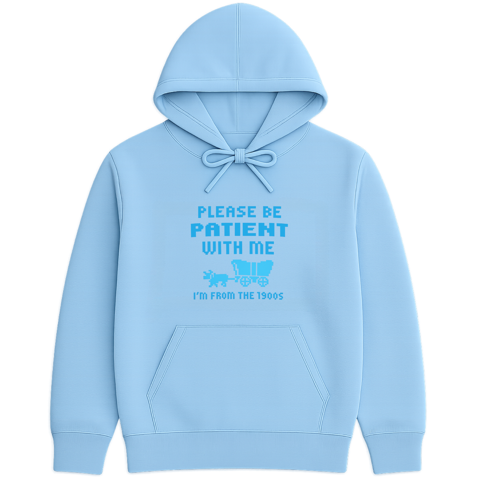 Please Be Patient I'm From The 1900s Hoodie - Forest Green mockup