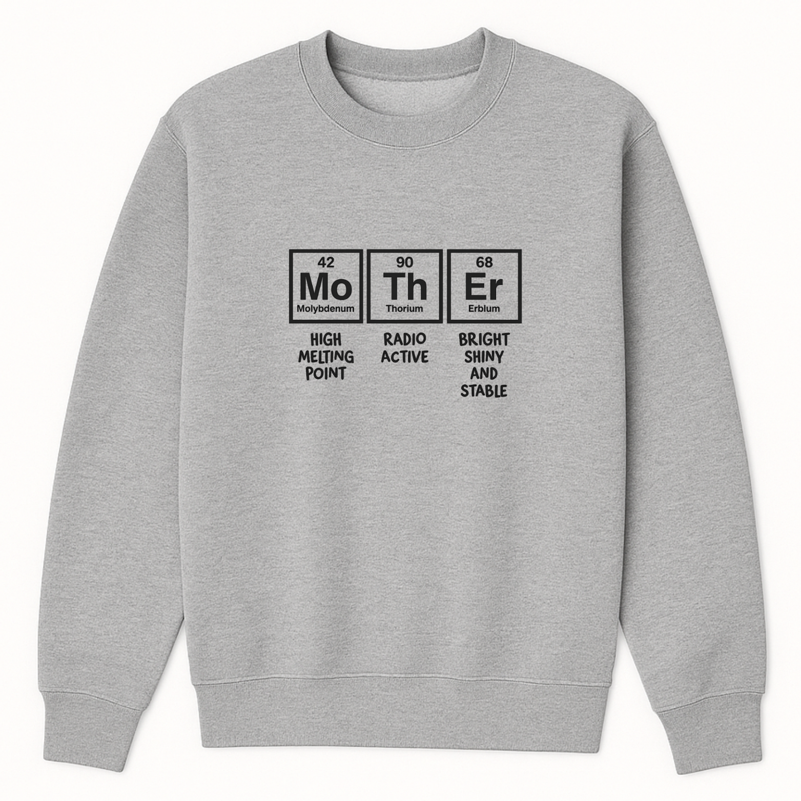 Mom Chemistry Crewneck Sweatshirt - Forest Green mockup