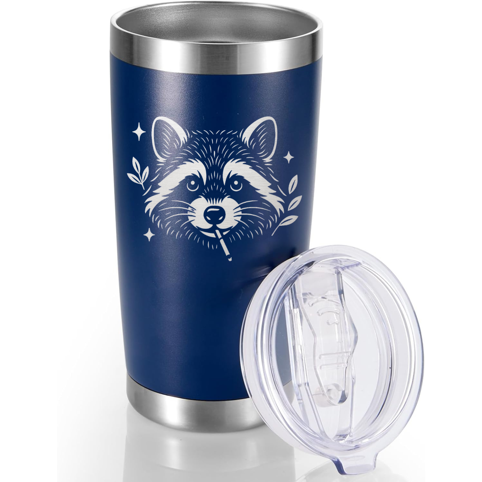 Cool Raccoon 20oz Tumbler - Navy