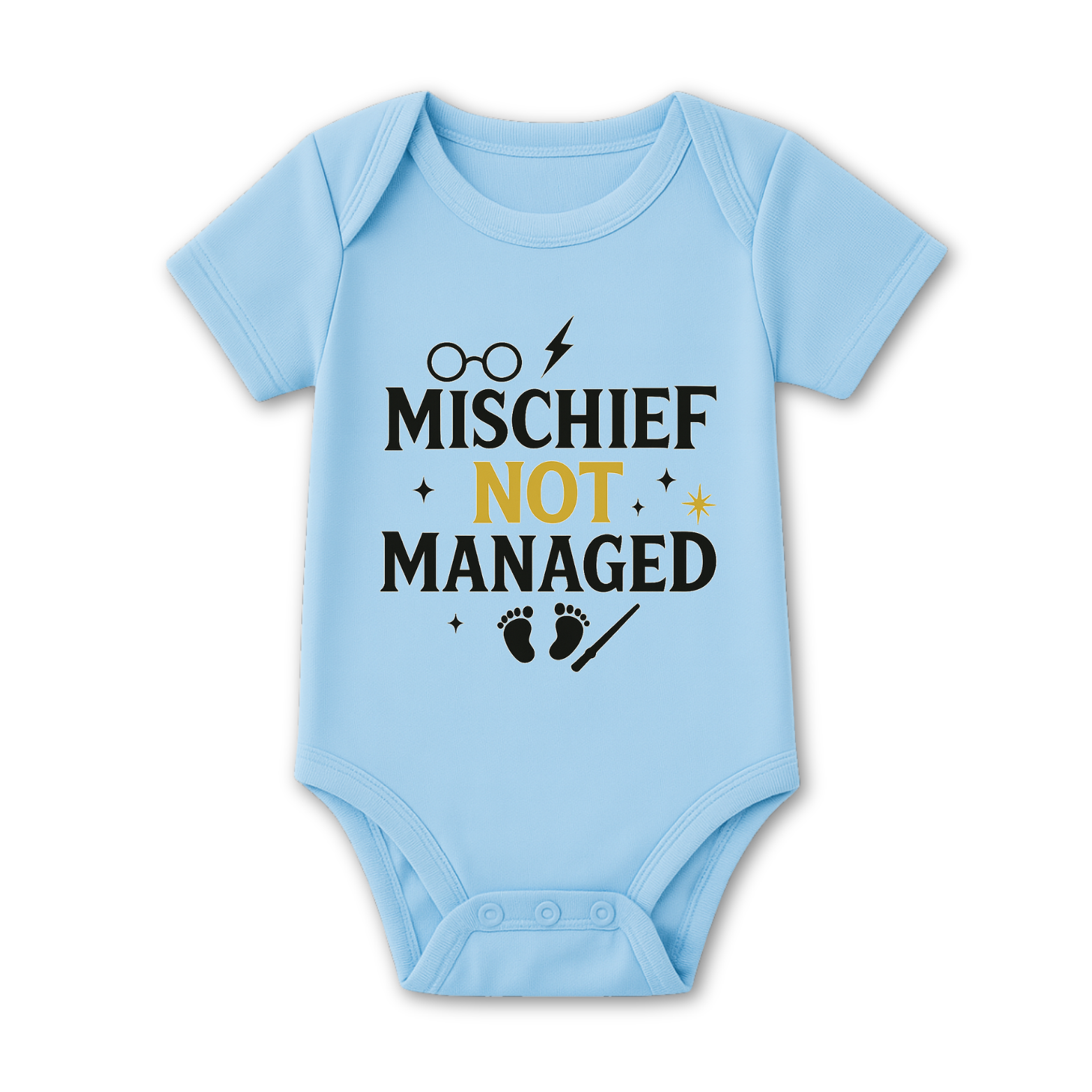 Mischief Not Managed Baby Onesie color variation 4