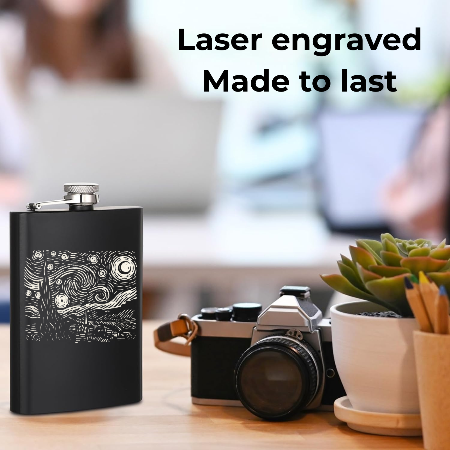 Starry Night Flask - details 4