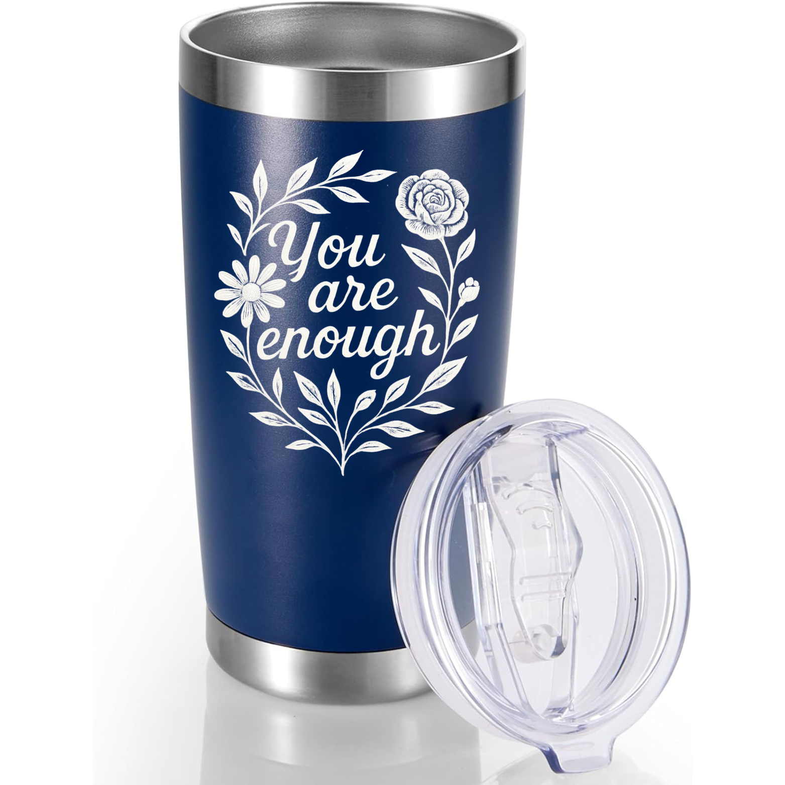 You Are Enough 20oz Tumbler - Navy