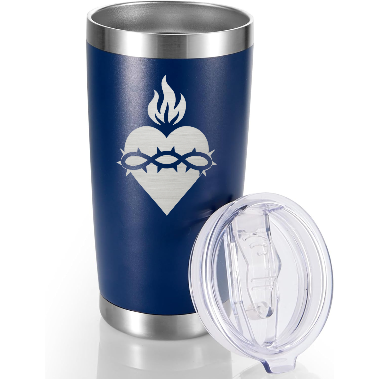 Sacred Heart 20oz Tumbler - Navy