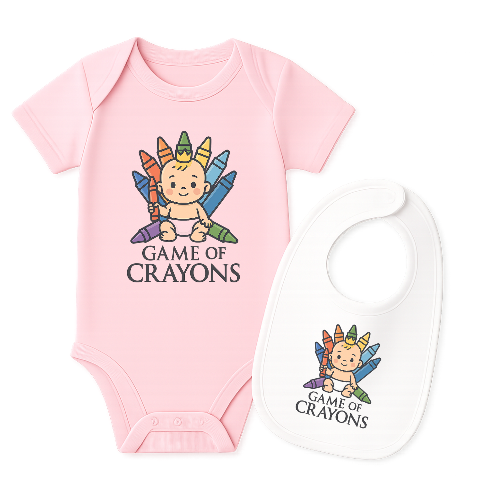Game Of Crayons Baby Onesie color variation 4