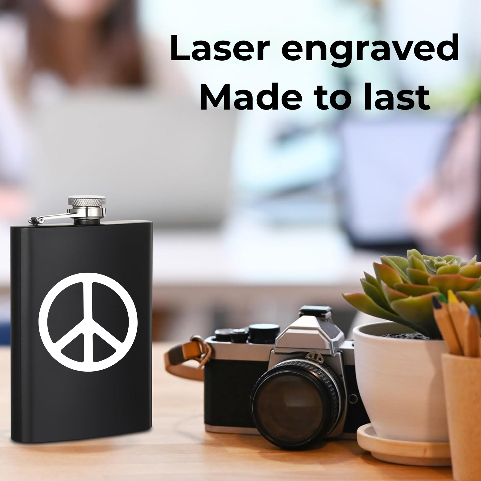 Peace Flask - gift box and funnel