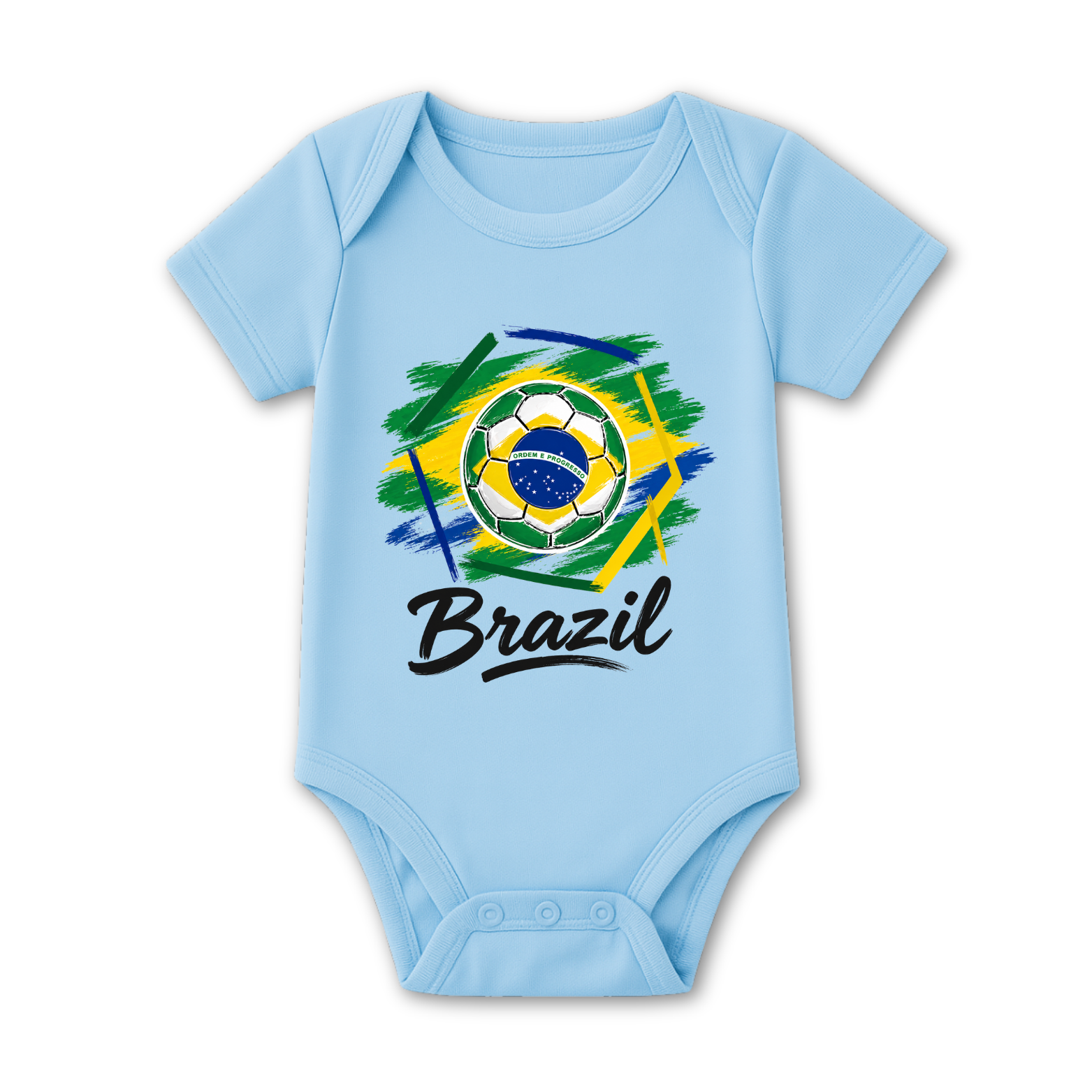 Brazil Football Baby Onesie color variation 4