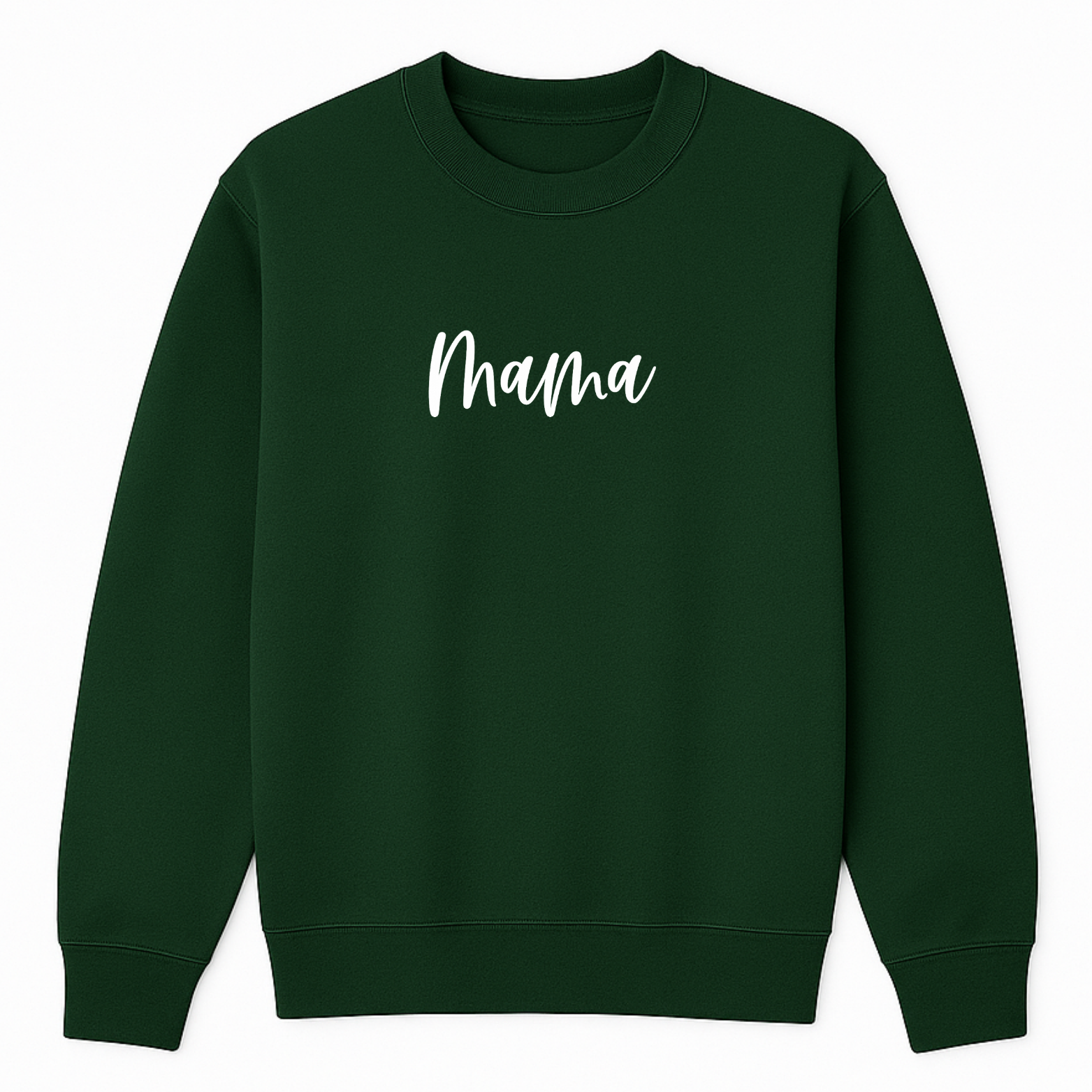 MAMA Crewneck Sweatshirt - Forest Green mockup