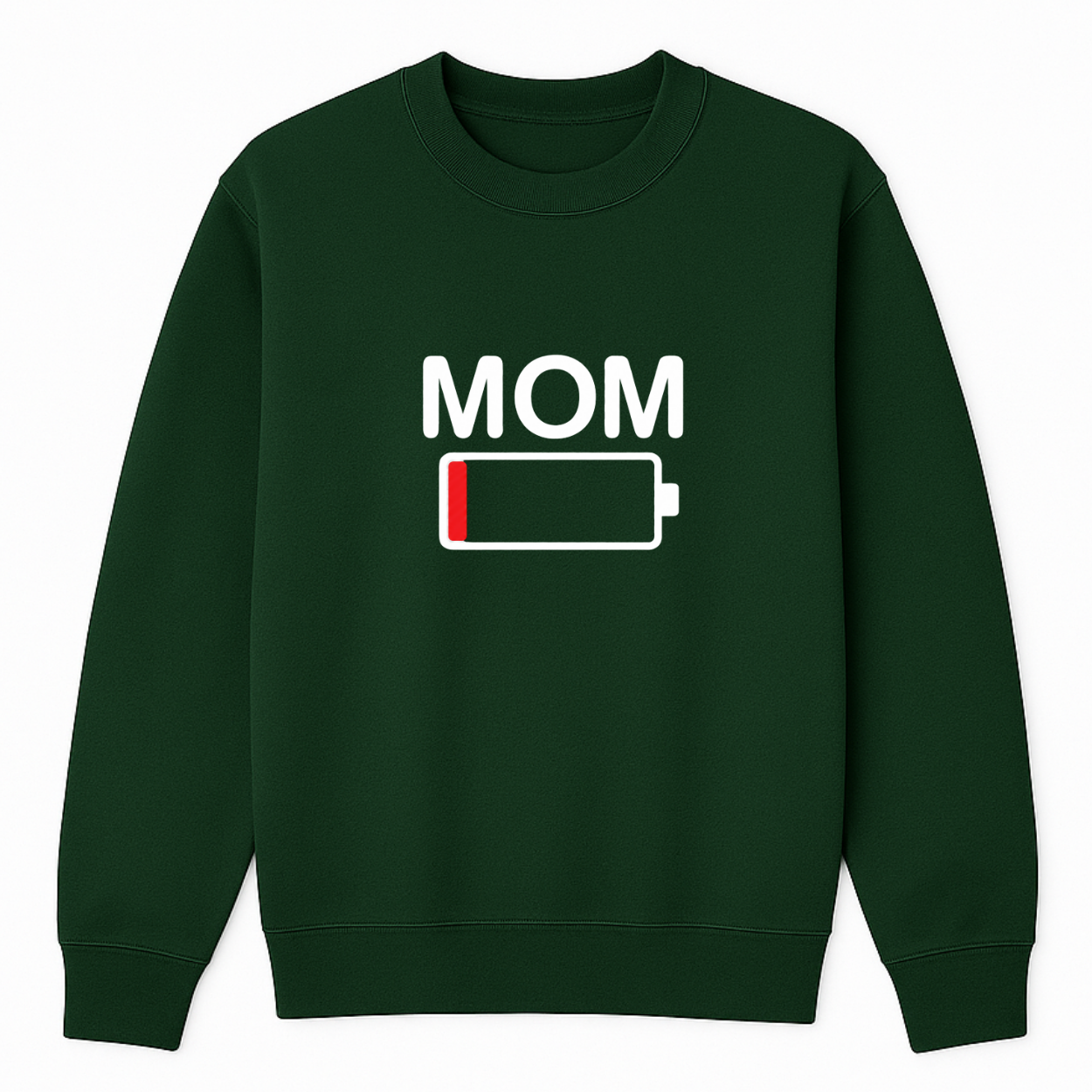 Mom Battery Low Crewneck Sweatshirt color variation 4