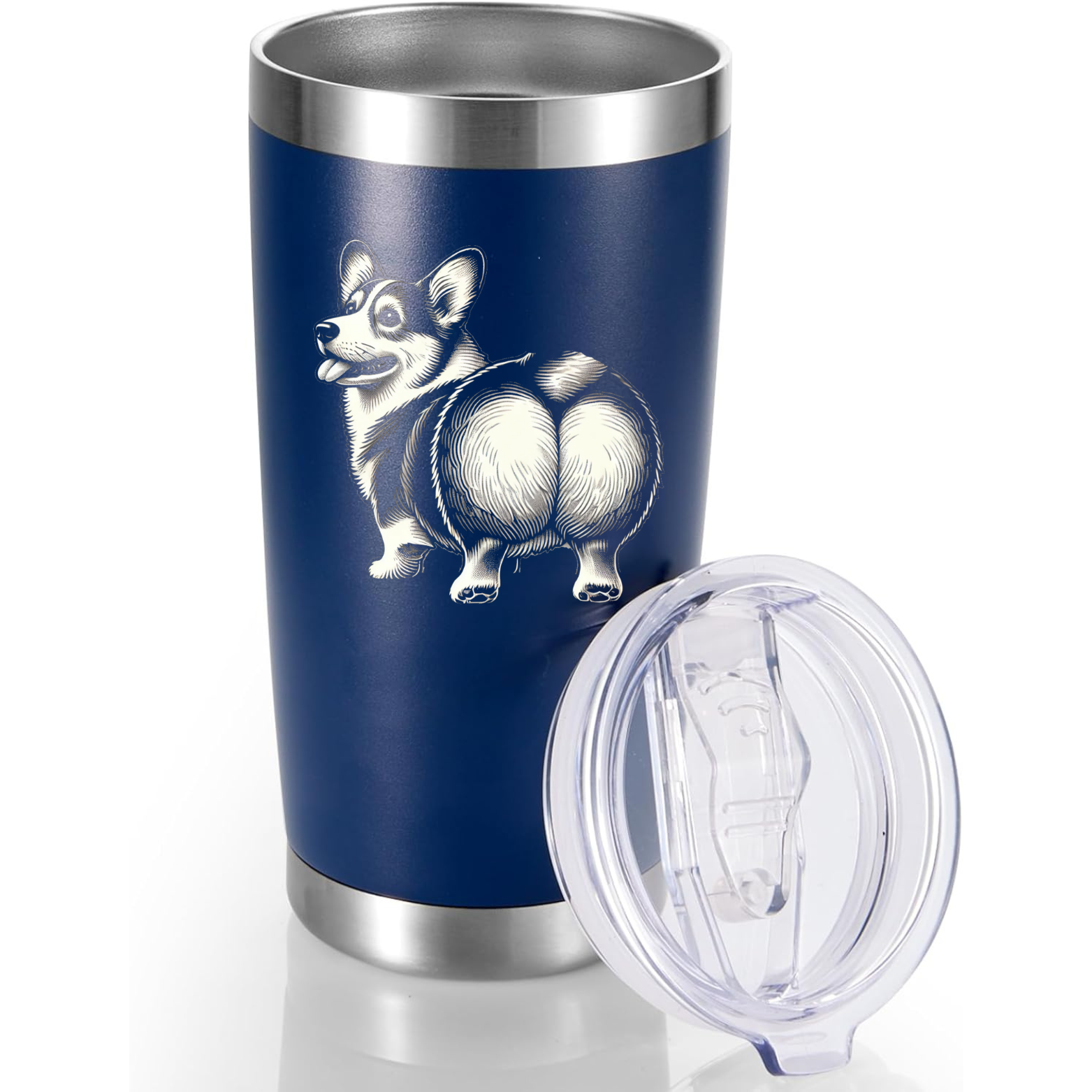 Corgi 20oz Tumbler - Navy