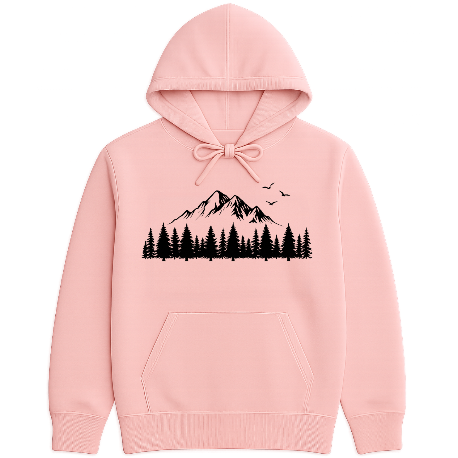 Mountain Forest Hoodie - Pink
