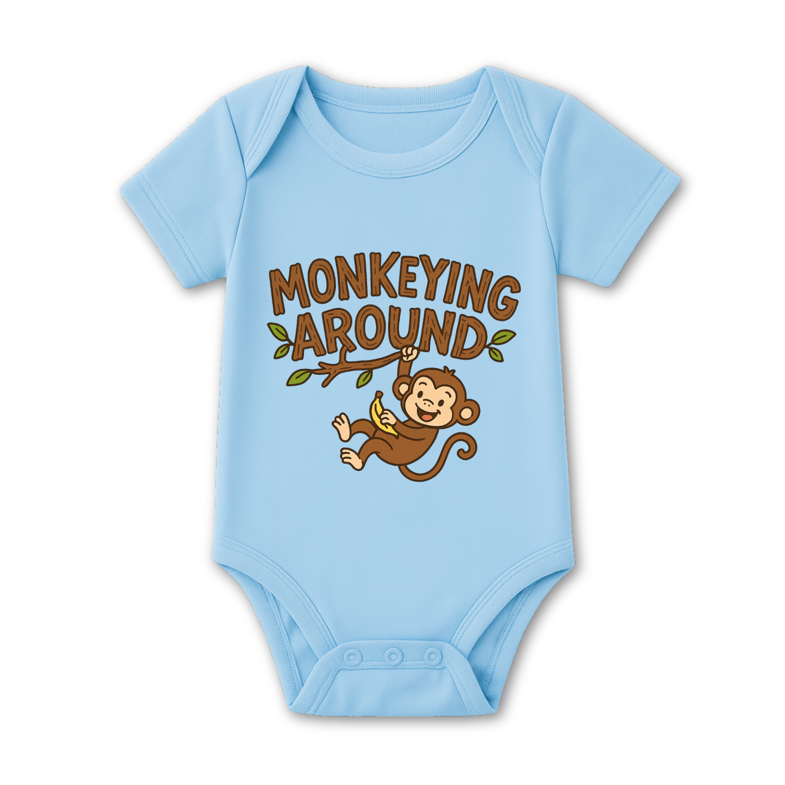 Monkeying Around Baby Onesie color variation 4