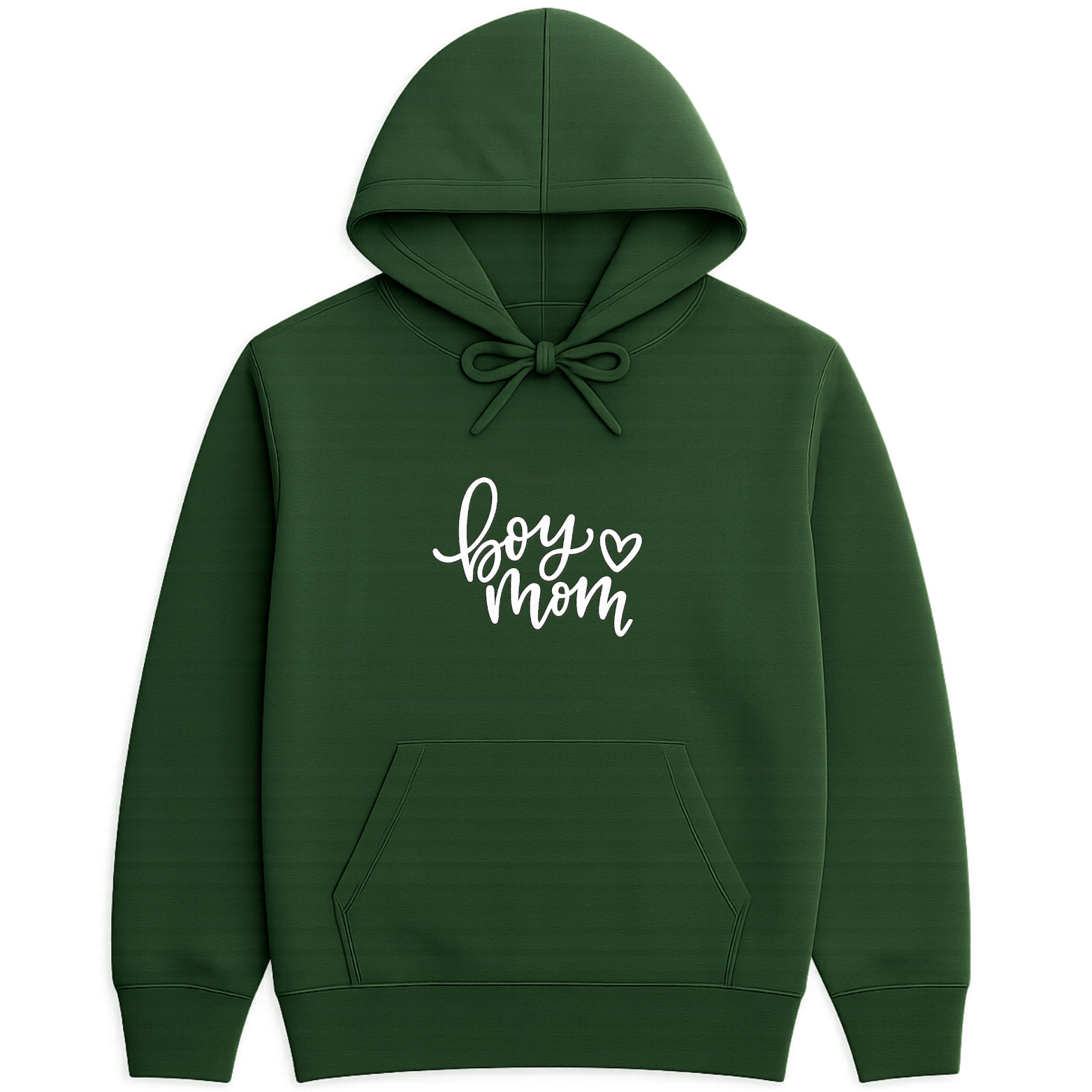 Boy Mom Hoodie - Forest Green mockup