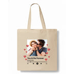 Music player - Valentines Tote Bag hero product mockup