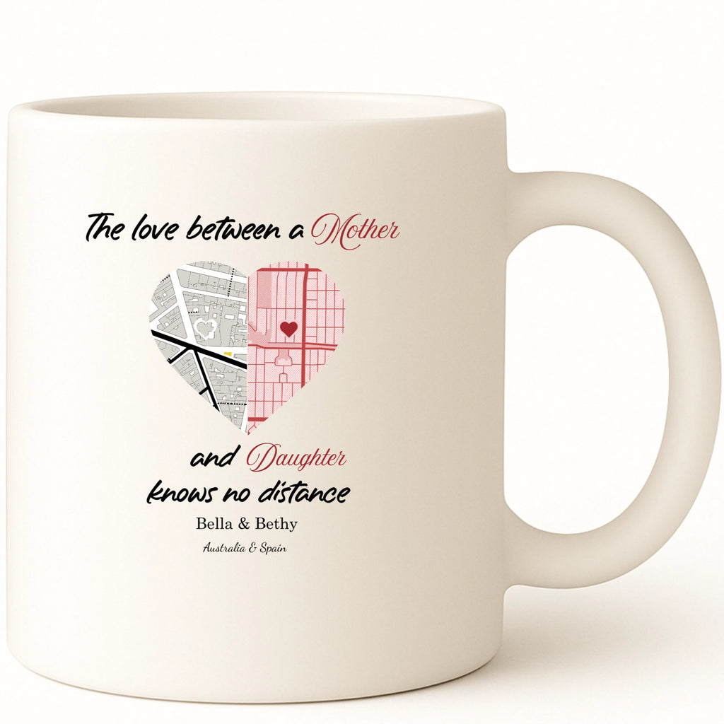 The love between... Coffee Mug hero product mockup