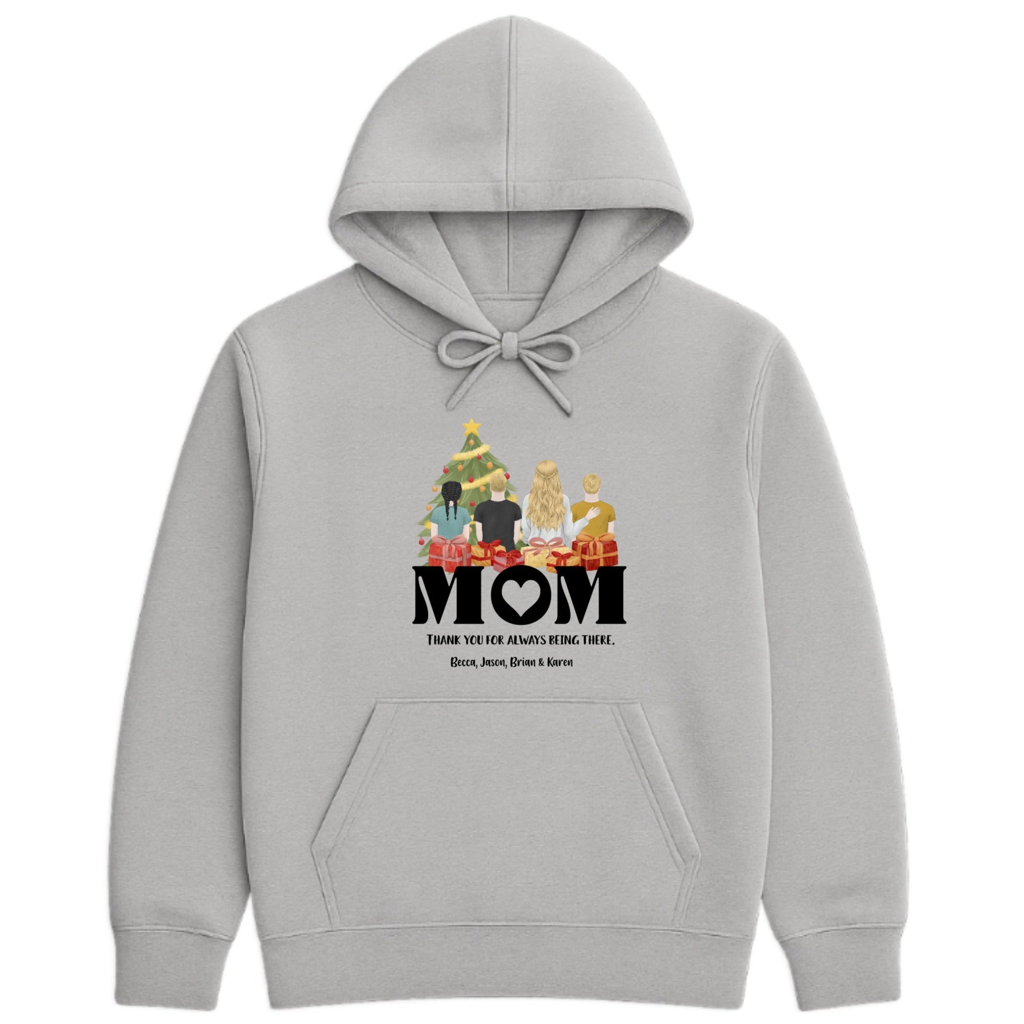 Mom, thank you for always being there Hoodie hero product mockup