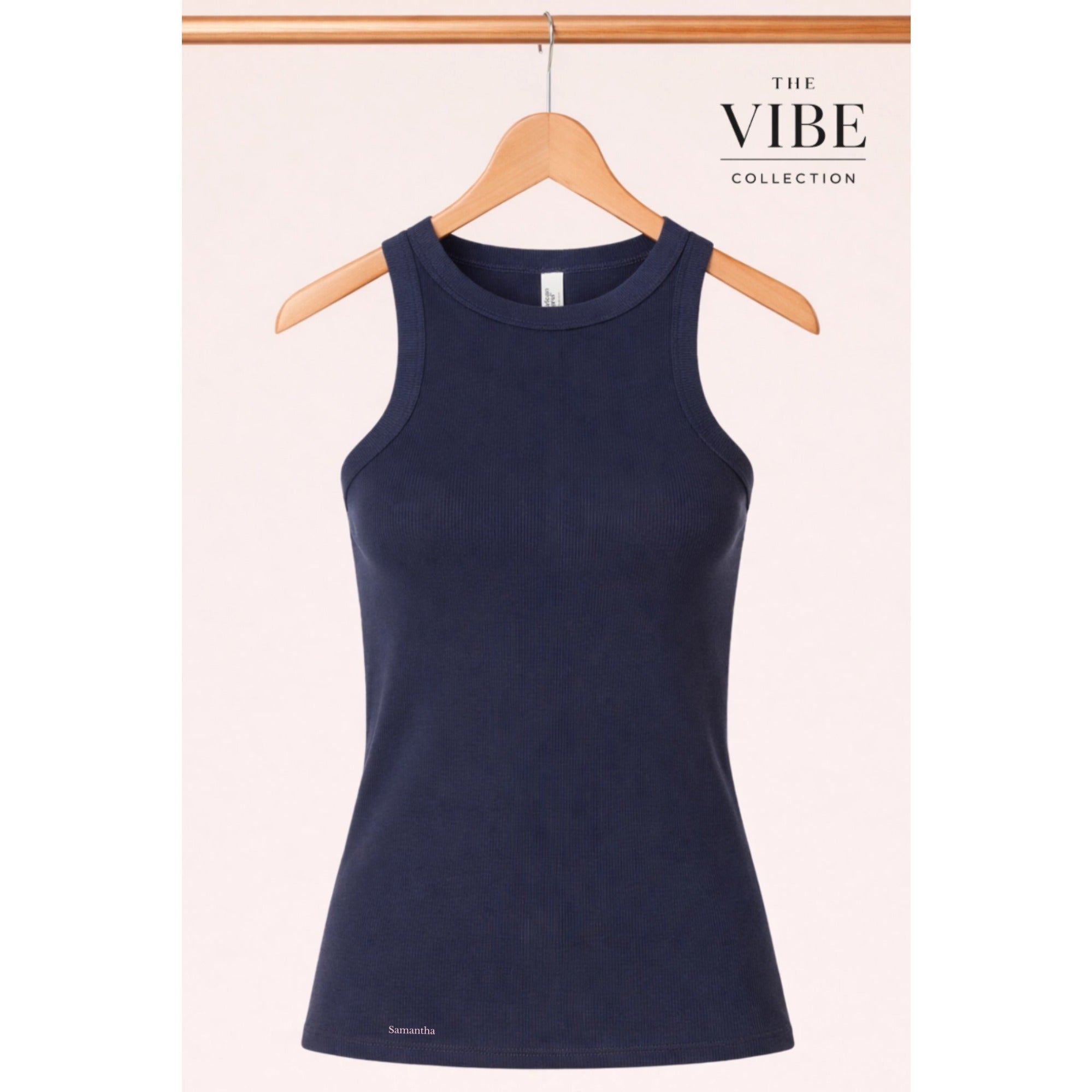 Women's Premium Baby Rib Tank (Name)
