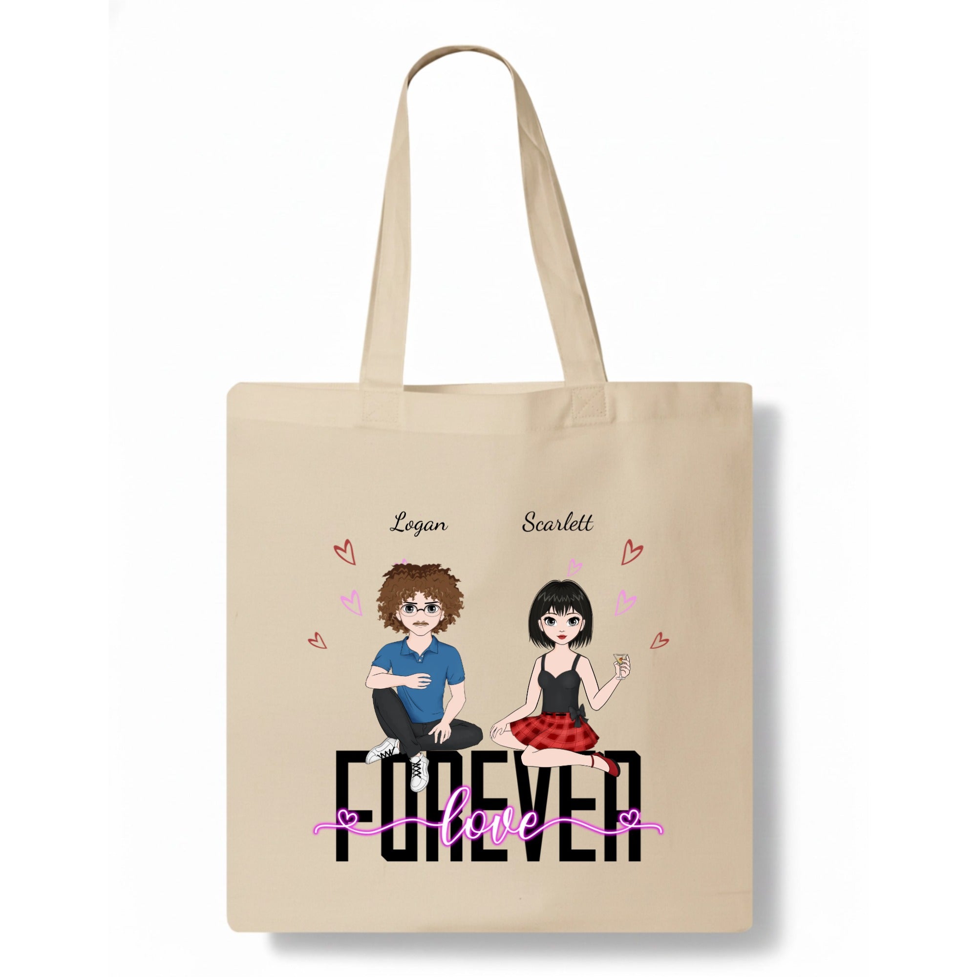 Forever love Tote Bag hero product mockup
