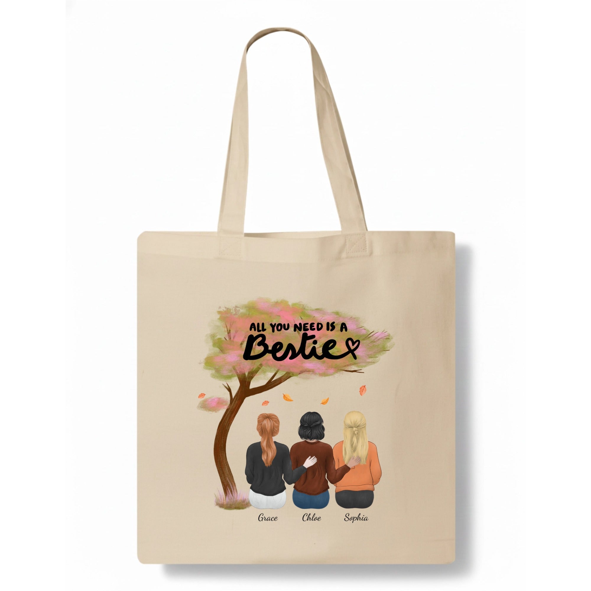 All you need is a Bestie Tote Bag hero product mockup